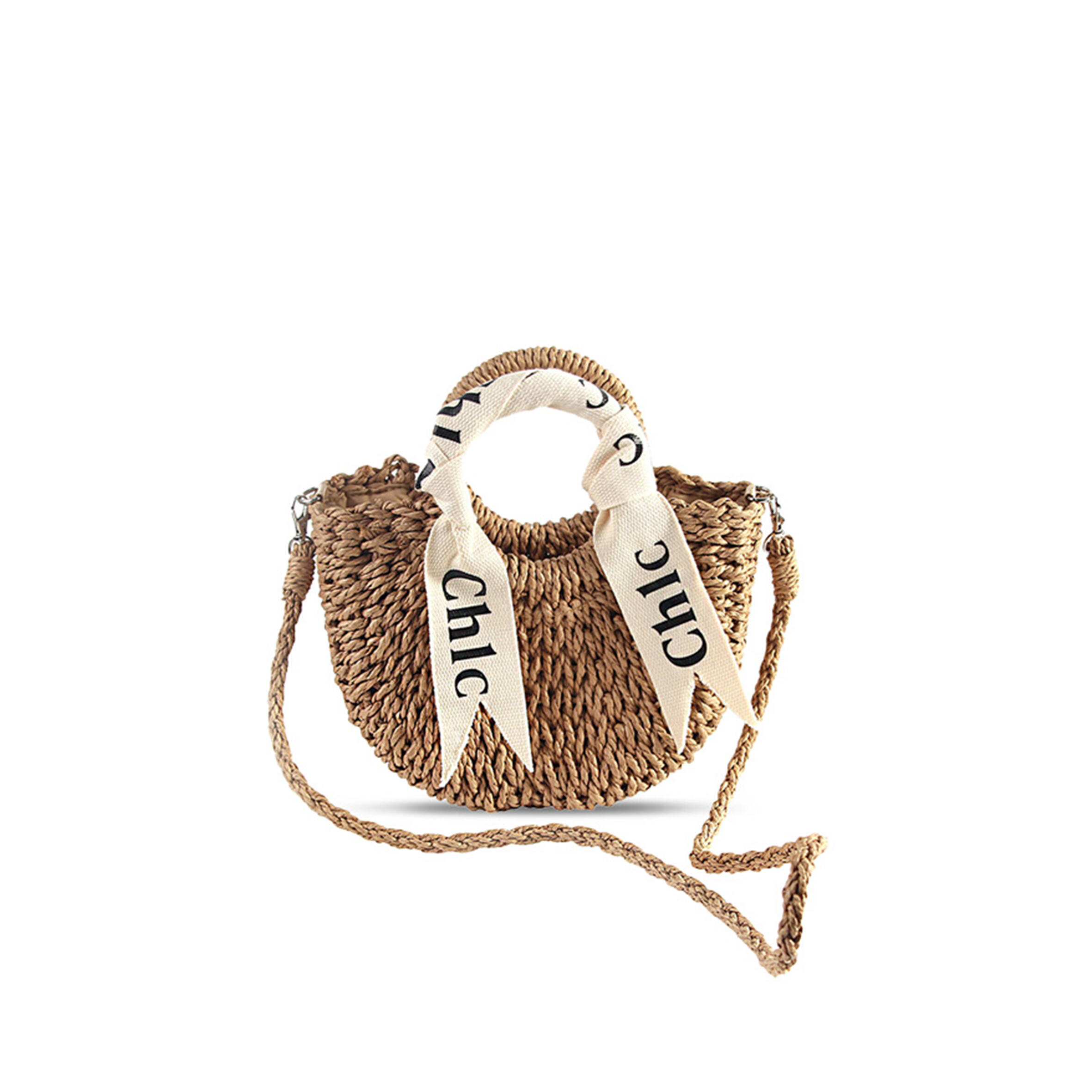 CHLOÉ SMALL WOODY BASKET BAG (25*19cm) CHLOÉ SMALL WOODY BASKET BAG (25*19cm)